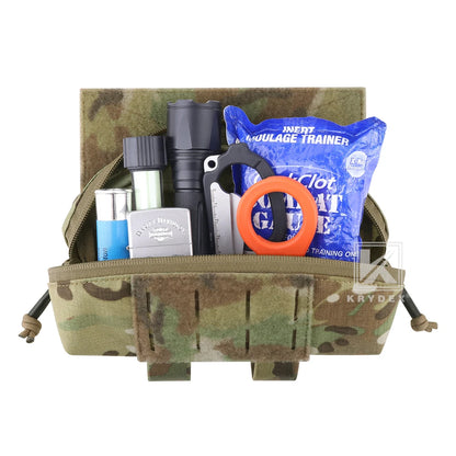 KRYDEX Tactical Nylon Dangler Drop Pouch Dump Fanny Pack Tool Storage Bag for JPC CPC FCPC D3CR MK3 MK4 Vest Chest Rig