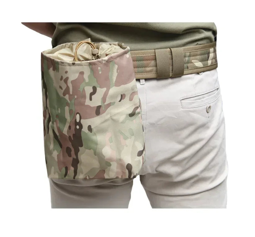 Tactical Molle Pouch Dump Drop Magazine Bag Paintba Outdoor Foldable Bullet Recovery Mag Bag Hunting Gear