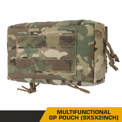 Tactical Multifunctional GP pouch (9x5x2inch) Outdoor Sports Waist Molle Belt Pouch Accessory Bag