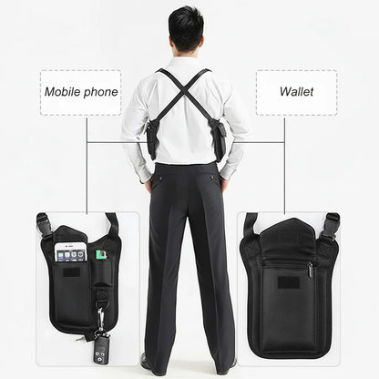 Tactical Shoulder Bag Underarm Concealed Carry Bag Anti-theft Armpit Hidden Pack Utility EDC Pouch Phone Holster Key Holder