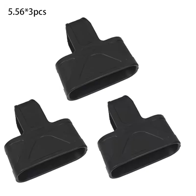 3pcs Tactical Fast Mag Pull Rubber Cage Loops 9mm 5.56 7.62 For Shooting Hunting Paintball Airsoft M4 M16 AK Magazine Assist