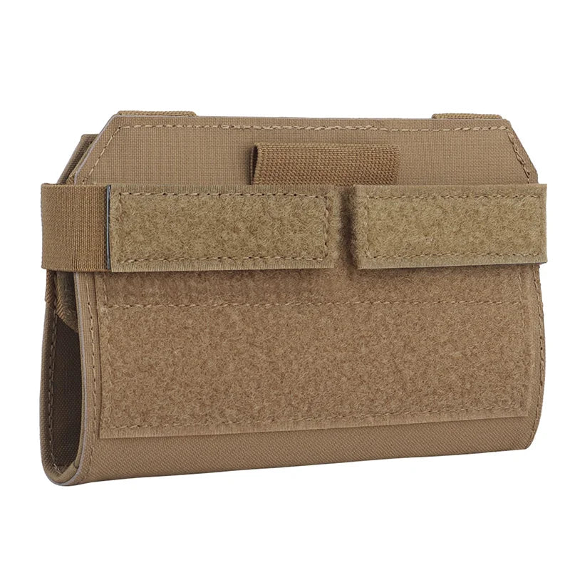 MOLLE Front Panel Phone Navigation Pouch Utility Organizer Phone Pouch for Outdoor Airsoft Vest Gear Essentials
