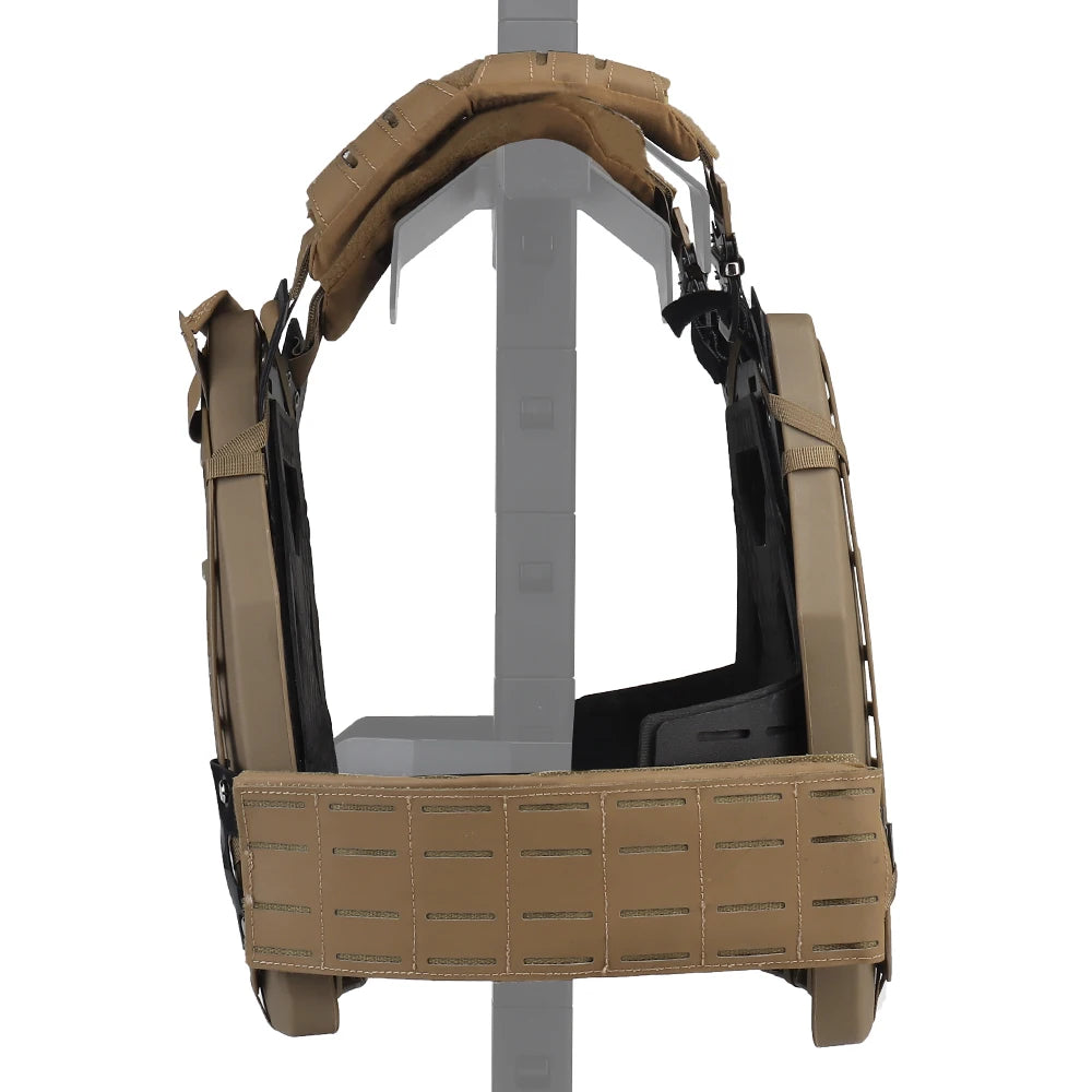 Modular 3D Tactical Armor,Paintball Vest, Airsoft Protective Plate Carrier, Quick Release PFM Outdoor Hunting Vest Training Gear