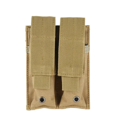 Tactical Magazine Pouch Double Pistol Mag Bag Molle Flashlight Pouch Torch Holder Case Outdoor Hunting Knife Holster