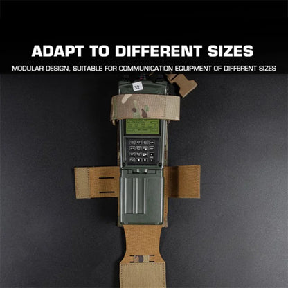 Camouflage MOLLE Radio Pouch Universal Protective Organizer for Outdoor Airsoft Vest Gear Survival Communication Accessories