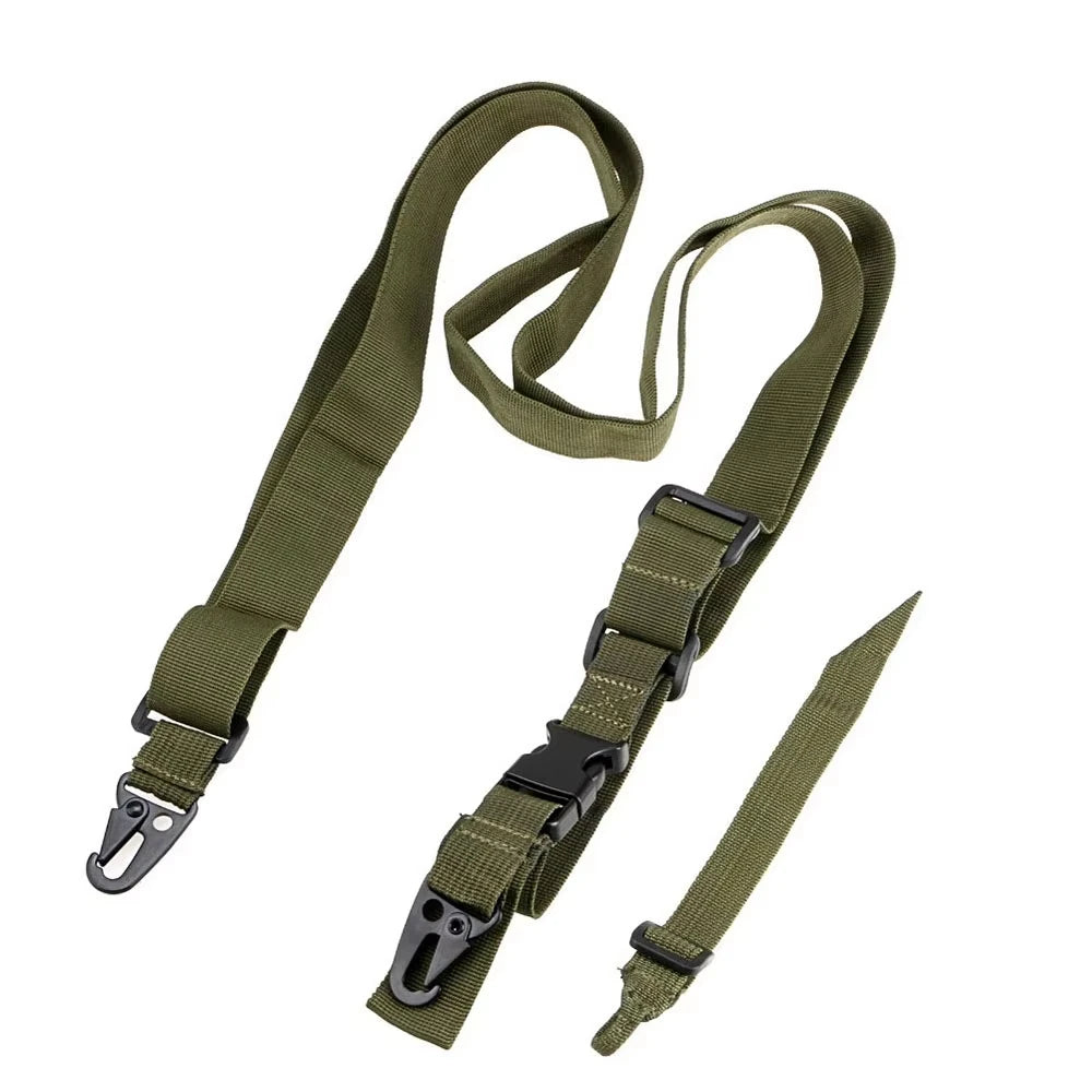 Tactical 1/3 Point Sling Shoulder Strap Multi-function Slant Strap Outdoor Hunting Field Survival Training Tape Accessories