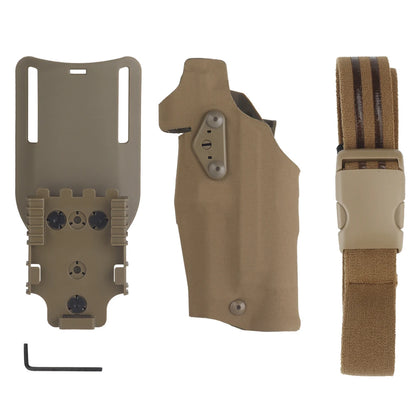 Tactical Left/Right Hand X300U-A Flashlight Pistol Holster Hand for 6354DO Glock17 Gen4 G19 with QLS Drop Leg Airsoft Gear