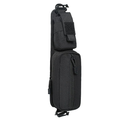 Backpack Shoulder Strap Pouch MOLLE EDC Organizer Bag for Flashlight Keys Small Tools Hiking Camping Travel