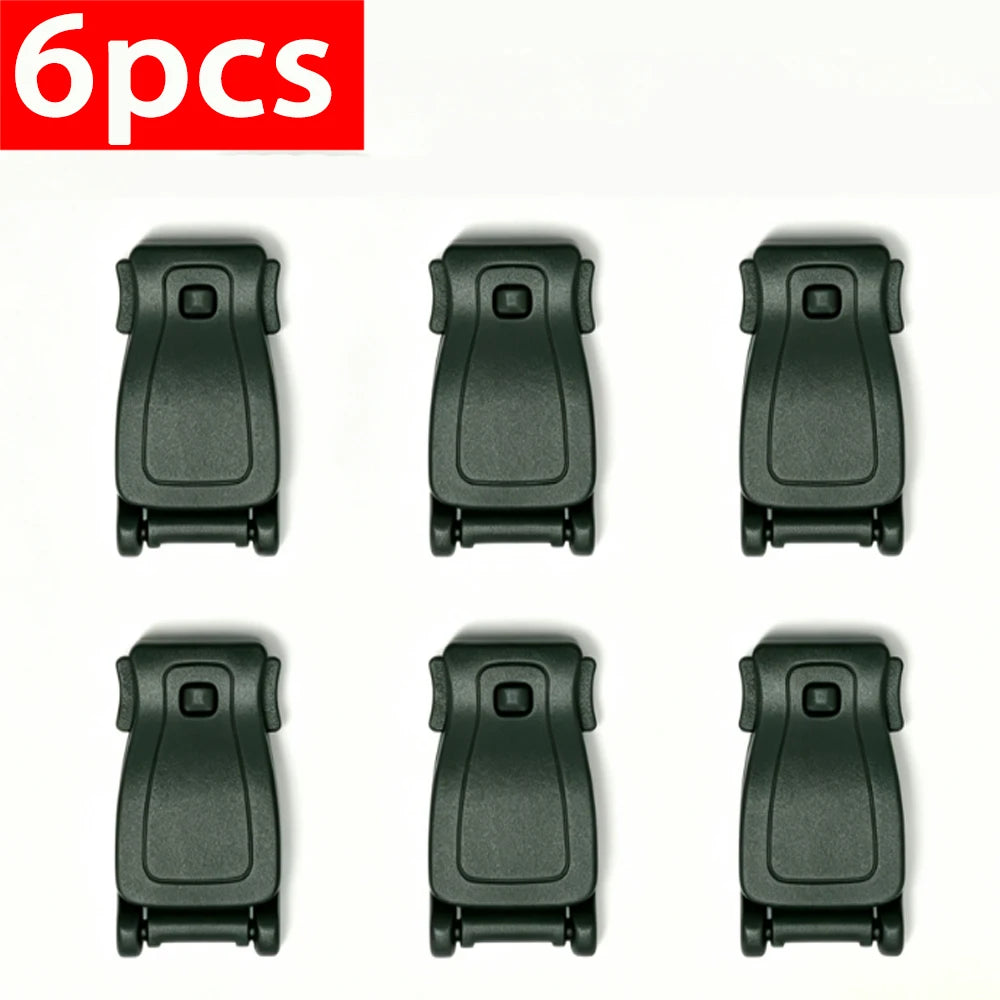Multipurpose MOLLE Clip Tactical Strap Webbing Attachment Dominator Connection Buckle Management Tool for Bag Backpack 6/2pcs