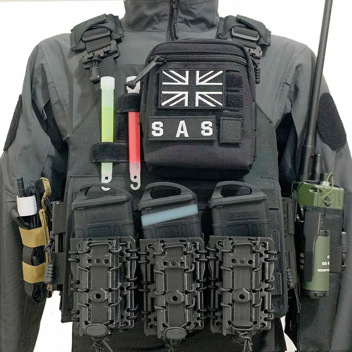 Airsoft Call of Duty 19 Cosplay Night Raid Ghost Tactical Full Set of Equipment, Ghost Tactical Mask Tactical Vest & Hemlet Set
