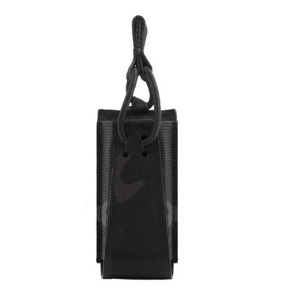 Tactical Single Pistol 9mm Magazine Pouch with Bungee Retention for Glock SIG P320 2011 HK MAG Bag Plate Carrier Charger Holder