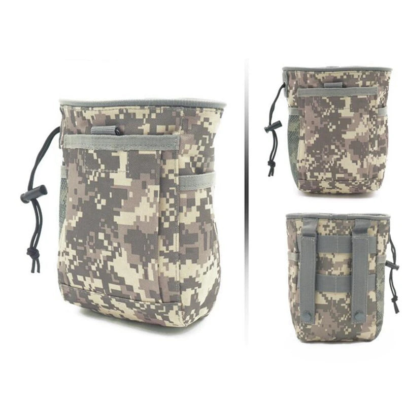 Tactical Molle Dump Drop Pouch Magazine Pouch Pocket Drawstring Recovery Bag Hunting Accessories Utility Waist Pack