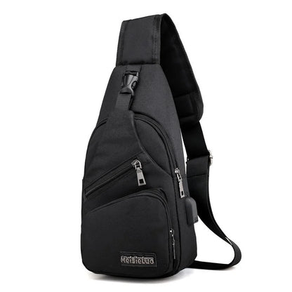 Chest Bag Men's One Shoulder Crossbody Bag Large Capacity Outdoor Sports Leisure Fashion Small Shoulder Bag Backpack Men's