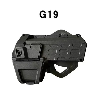 Movable Gun Holsters for Colt 1911 GlockG 17 18 Airsoft Pistol Gun Holster Fit Flashlight or Laser Mounted Right Hand with Sling