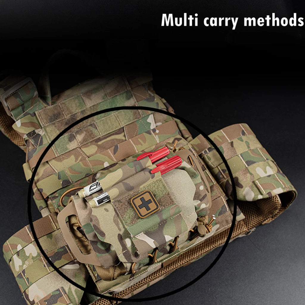 MOLLE IFAK Tactical First Aid Kit Survival Outdoor Hunting Camping Multi-Functional Medical Emergency Bag Pouches