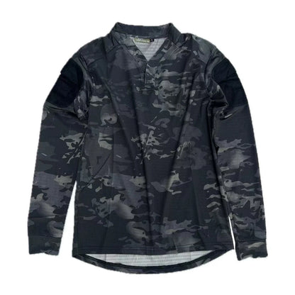Tactical  Summer Outdoor Quick Dry Tactical Combat T-shirt Short Sleeve V-Neck Training Top for Men