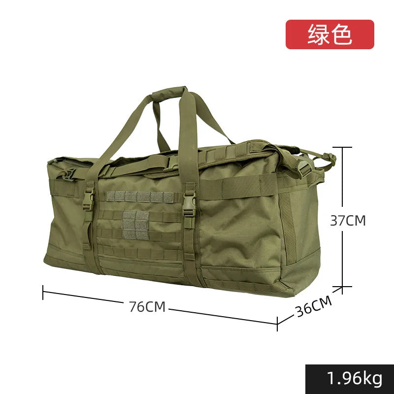 48L 66L 100L Tactical Luggage Bag Camping Backpack Outdoor Molle Duffel Bags Hiking Travel Gym Weekend Bags Tactical Equipment