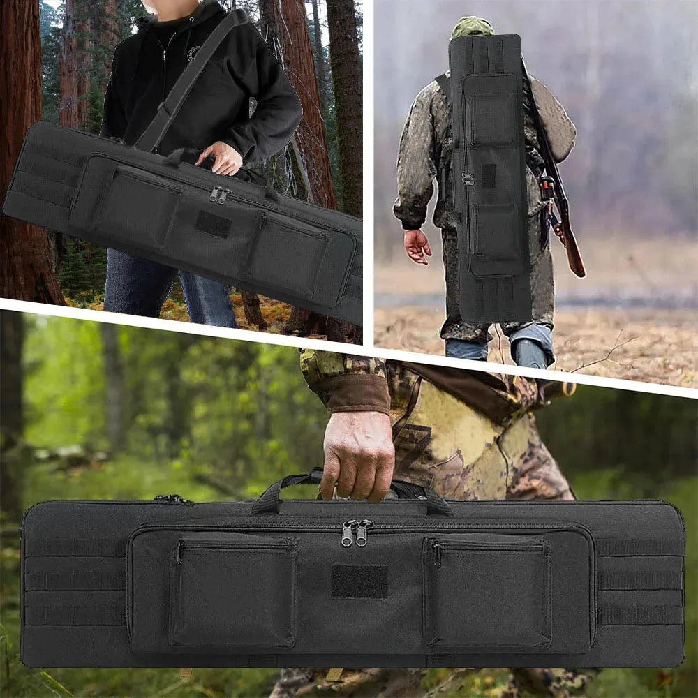 100/120cm Tactical Rifle Bag Single Long Rifle Case Soft Rifle Shotgun Storage Bag Pistol Gun Case Airsoft Shooting Range Bag