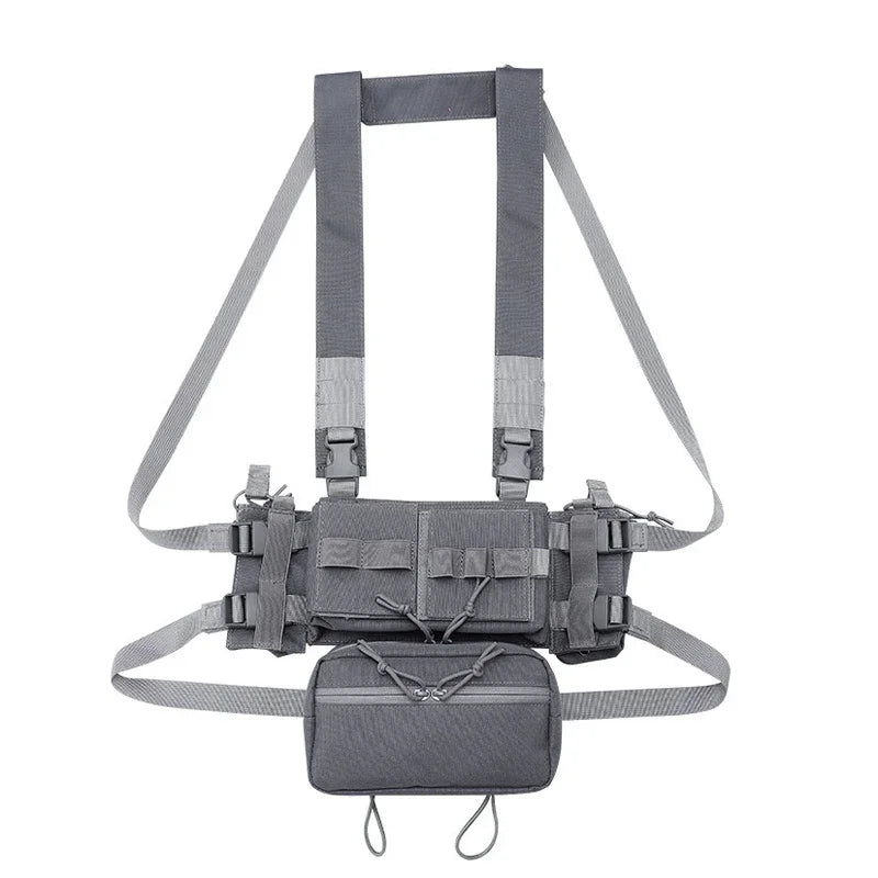 Molle Tactical MK3 Chest Rig Multicam Chassis SACK Pouch Harness M4 AK Magazine Pouch Airsoft Paintball Accessories Hunting Vest