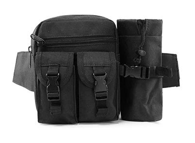 Tactical Waist Belt Bag Nylon Outdoor Fanny Pack Hiking Camping Hunting Water Bottle Holder Phone Pouch Running Sport Waist Pack