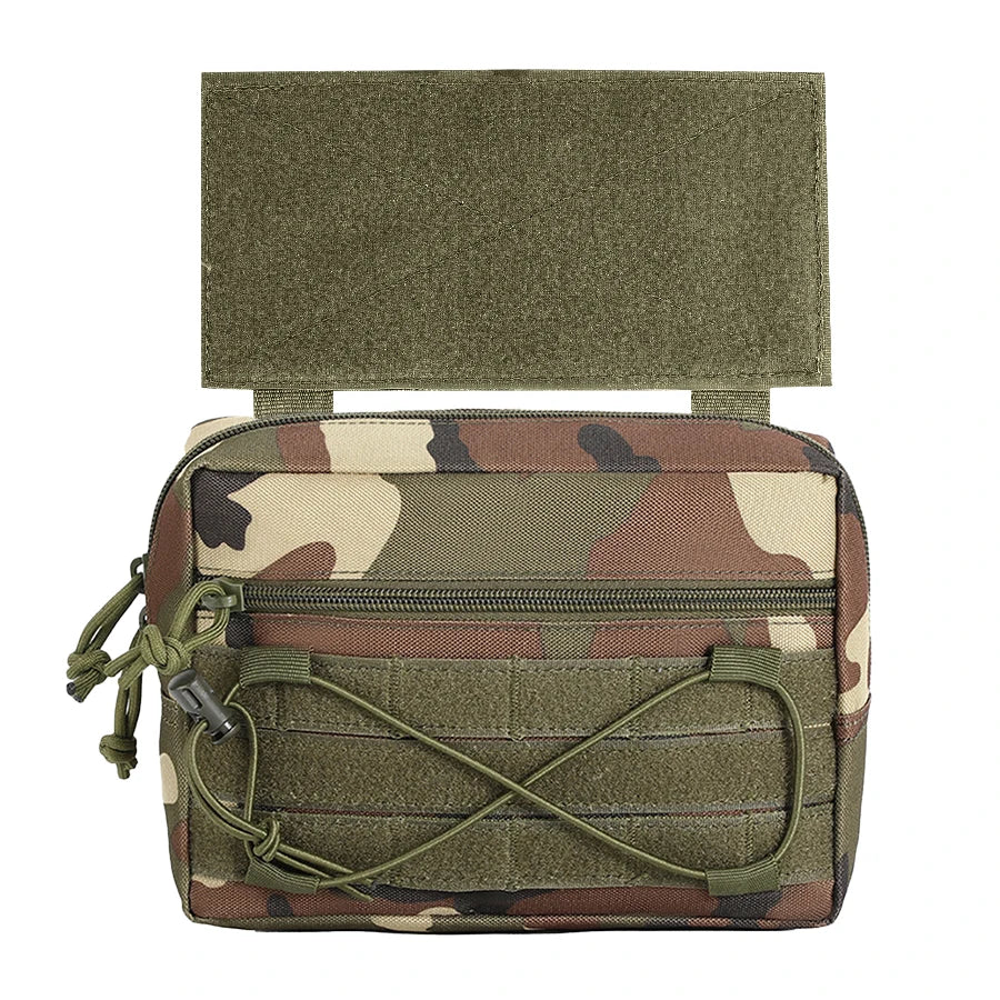 Tactical Magic Hook&Loop Expansion Accessory Pack Multi Functional EDC Storage Misc Bag MOLLE Pouch for Chest Rig Hunting