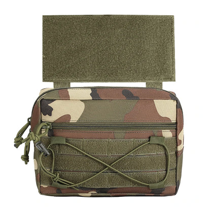 Tactical Magic Hook&Loop Expansion Accessory Pack Multi Functional EDC Storage Misc Bag MOLLE Pouch for Chest Rig Hunting