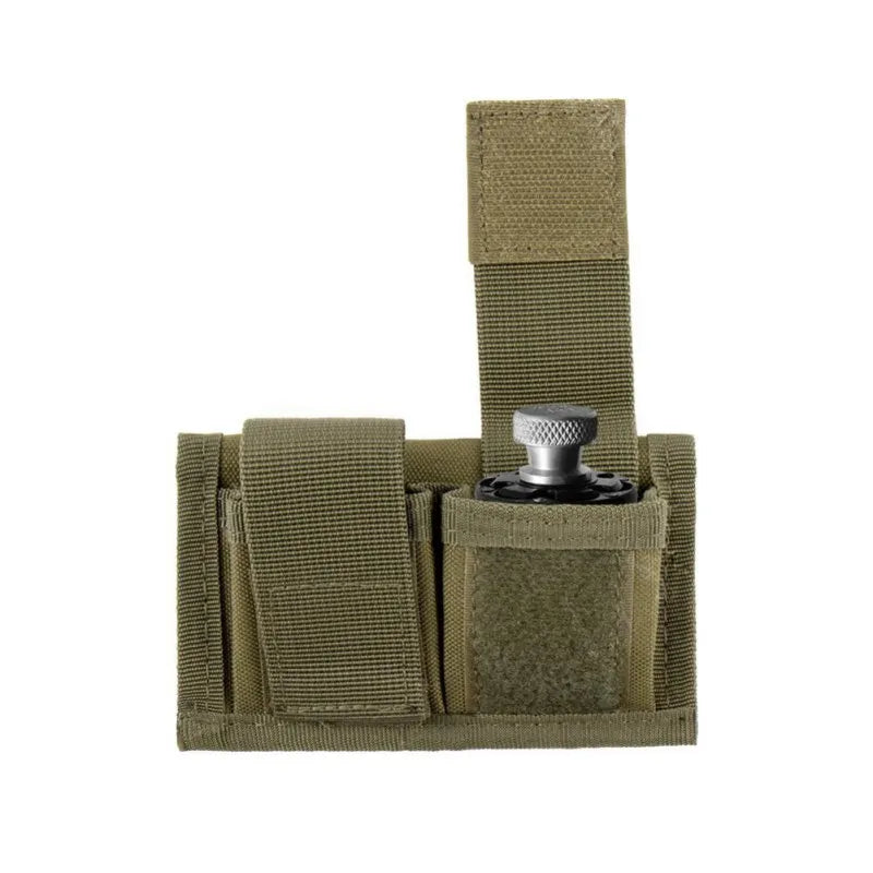Tactical Speedloader Pouch Case Holder Nylon Tactical Double Speedloader Belt Universal Fit .357 .44 Most from .38 to .45 Colt