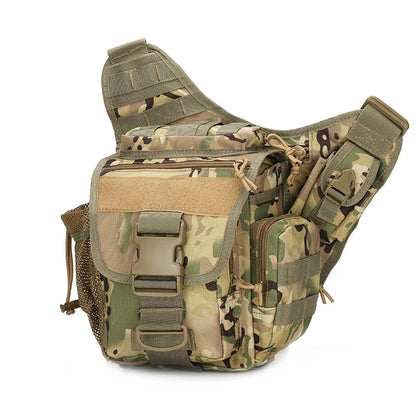Outdoor Waterproof Hunting Messenger bag camo Shoulder Bag Cycling Crossbody Chest Single Bag Travel Climbing Camping Handbag