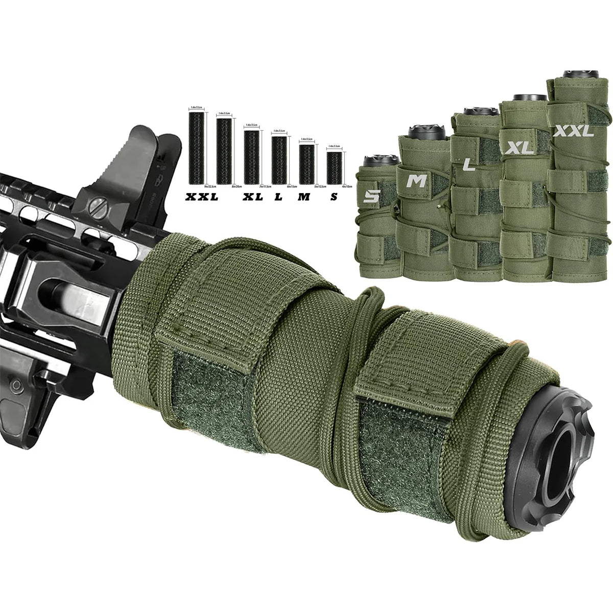 9inch Tactical Silencers Protective Cases For Hunting Shooting Silencers Protective Cover Suppressor Cover for 4/5/6/7/9inch