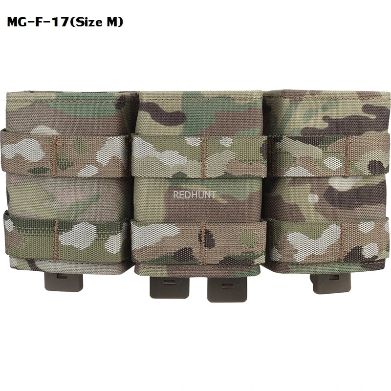 Molle Combat Bag Vest Mag Pouch Pack Fast Cartridges Clip Ammunition Carrier Ammo Holder Tactical Mag 7.62 Triple Magazine Pouch