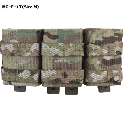 Molle Combat Bag Vest Mag Pouch Pack Fast Cartridges Clip Ammunition Carrier Ammo Holder Tactical Mag 7.62 Triple Magazine Pouch