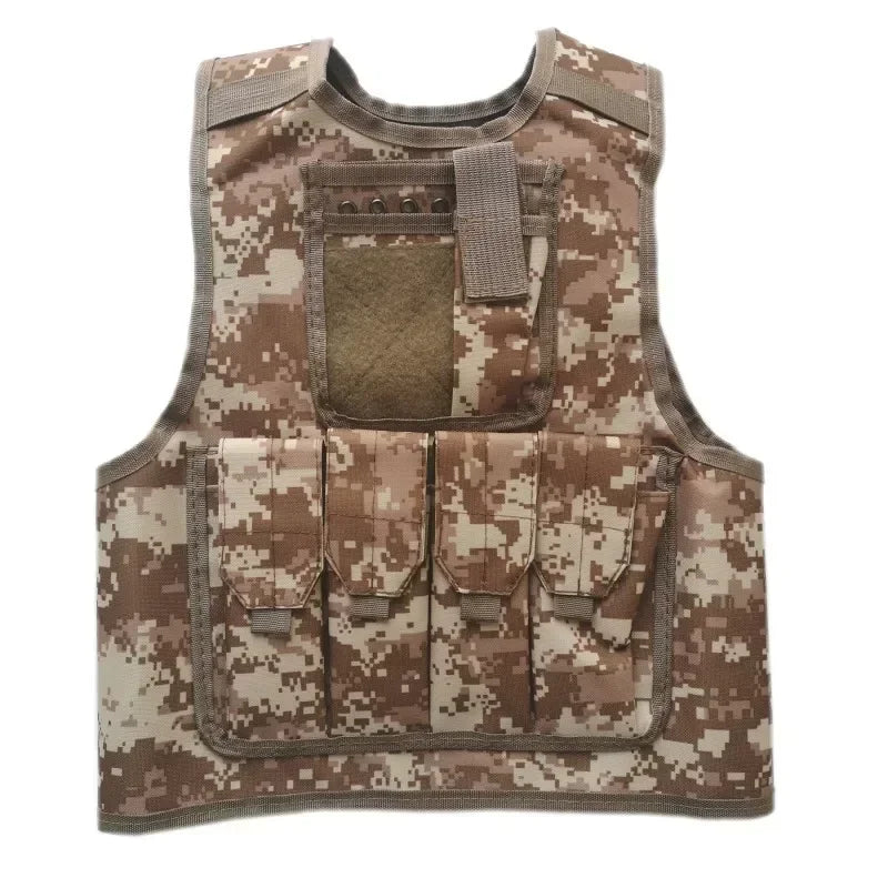 Tactical Kids Airsoft Vest Children Combat Outdoor CS Vests Paintball Camouflage Waistcoat Shooting Protect Gear Sniper Uniform