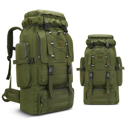 Large Camping Backpack Travel Luggage Bag 80L Men Hiking Climbing Mountaineering Shoulder Pack Molle Outdoor Tactical Rucksack
