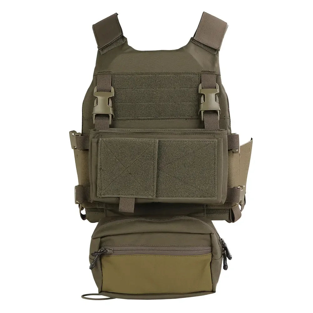 Emersongear Tactical For FCS Style VEST W/MK Chest Rig Set Body Armor Chest Rig Airsoft Hunting Vest Camping Hiking EM7407