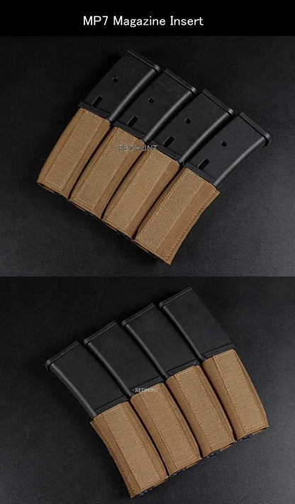 Tactical MP5 MP7 Magazine Holder with Hook Fasteners for MK3 and MK4 Chest Rig MK4 Chest Rig MP5 Magazine Insert
