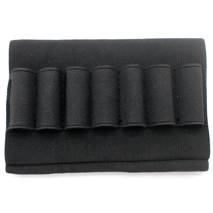 Rifle Buttstock Shell Ammo Holder Tactical Ammo Carrier 5/7/8/9/14 Round Elastic Pouch for Hunting Shooting Use