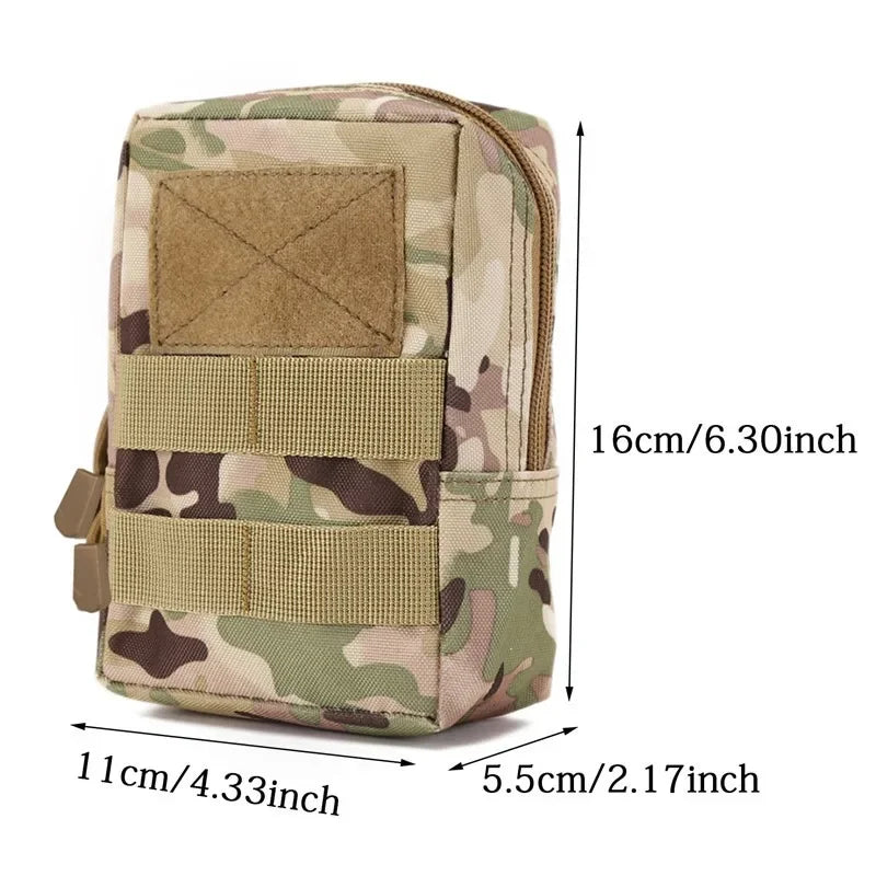 Outdoor Mini Medical Molle Waist Bag Survival Tool First Aid Storage Pack Tactical Pouch Camping Hunting Coin Pouch Belt Pouch