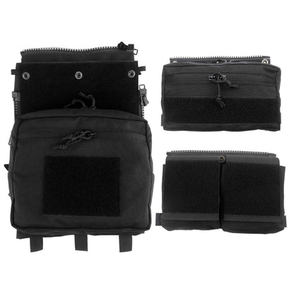 Tactical Panel Backpack Plate Carrier Expansion Pouch Bag Hunting Airsoft Vest Accessories for LV-119 Assault Vest Panel