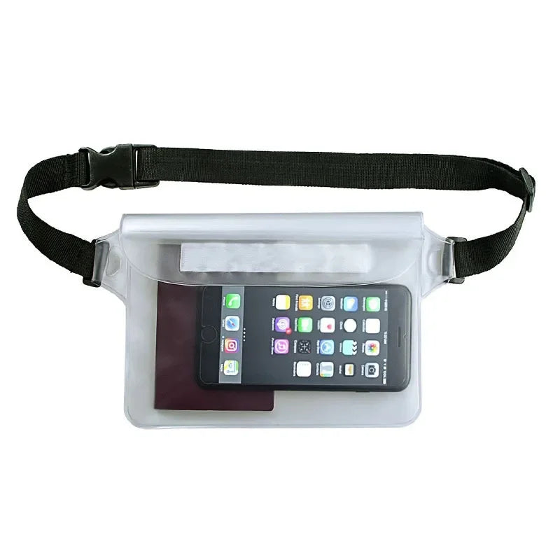 Waterproof Swimming Bag Ski Drift Diving Shoulder Waist Pack Bag Underwater Mobile Phone Bags Case Cover For Beach Boat Sports