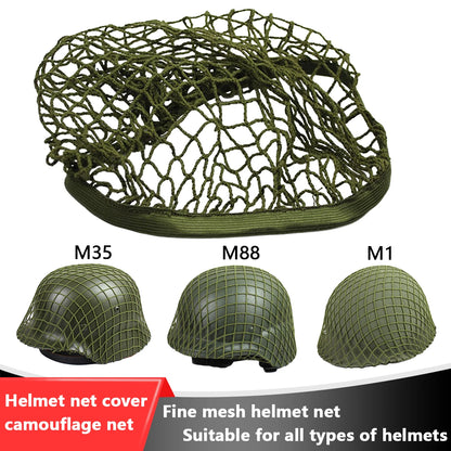 1pcs Tactical Helmet Mesh Cover Air Cushion Helmet Camo Mesh Net Cover For M1 M88 M35 MK1 MK2 Helmet Outdoor Hunting Accessories