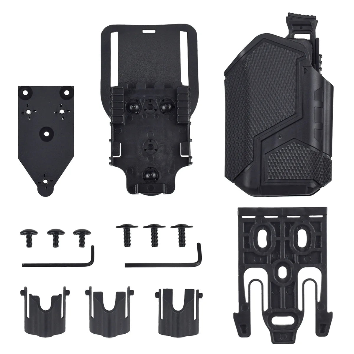 Tactical Quick Draw Holster Compatible X300 Flashlight MOLLE Waist Carry Multi-Functional Outdoor CS Game Prop