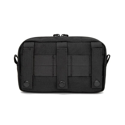 Tactical Molle Horizontal Admin Pouch with Front Drawstring Pocket EMT Pouch EDC Utility Orgaznier Bag Hunting Fanny Pack