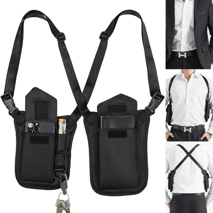 Tactical Shoulder Bag Underarm Concealed Carry Bag Anti-theft Armpit Hidden Pack Utility EDC Pouch Phone Holster Key Holder