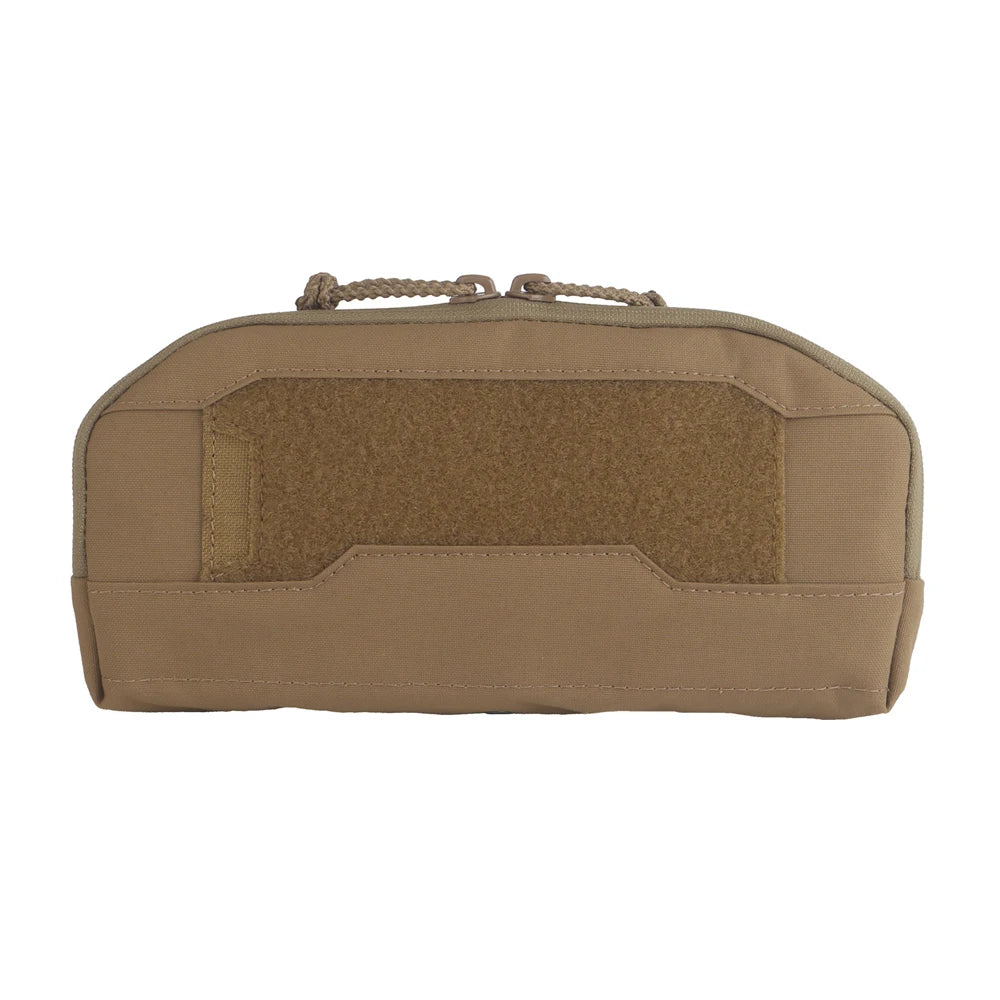 Wide Tactical Admin Pouch For Triple Magazine Pocket Storage Compact Bag Plate Carrier Hunting Airsoft Molle Front Placard Pouch