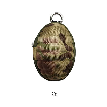 Outdoor Mini Grenade Shaped Car Key Wallets Coin Purse Pouch Bag Keychain Holder Case PU Leather Accessories Change Wallet