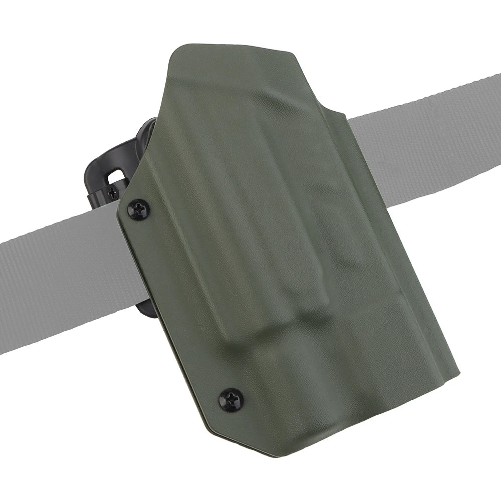 Tactical Kydex Holster for Glock 17/19/19X/22/23/34/35/45 Fit X300 Light QLS Quick Release Belt Clip Airsoft Hunting Accessories