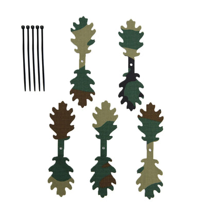 5Pcs 3D Camouflage Strip Tactical Decor Accessories For Helmet Backpack Ghillie Suit Outdoor Hunting Camo Decoration Accessories