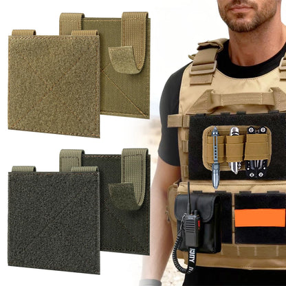 2Pcs Molle Patch Panel Tactical Hook & Loop Adapter Panel Morale Patch Board for Molle Accessories Plate Vest Carrier Backpack