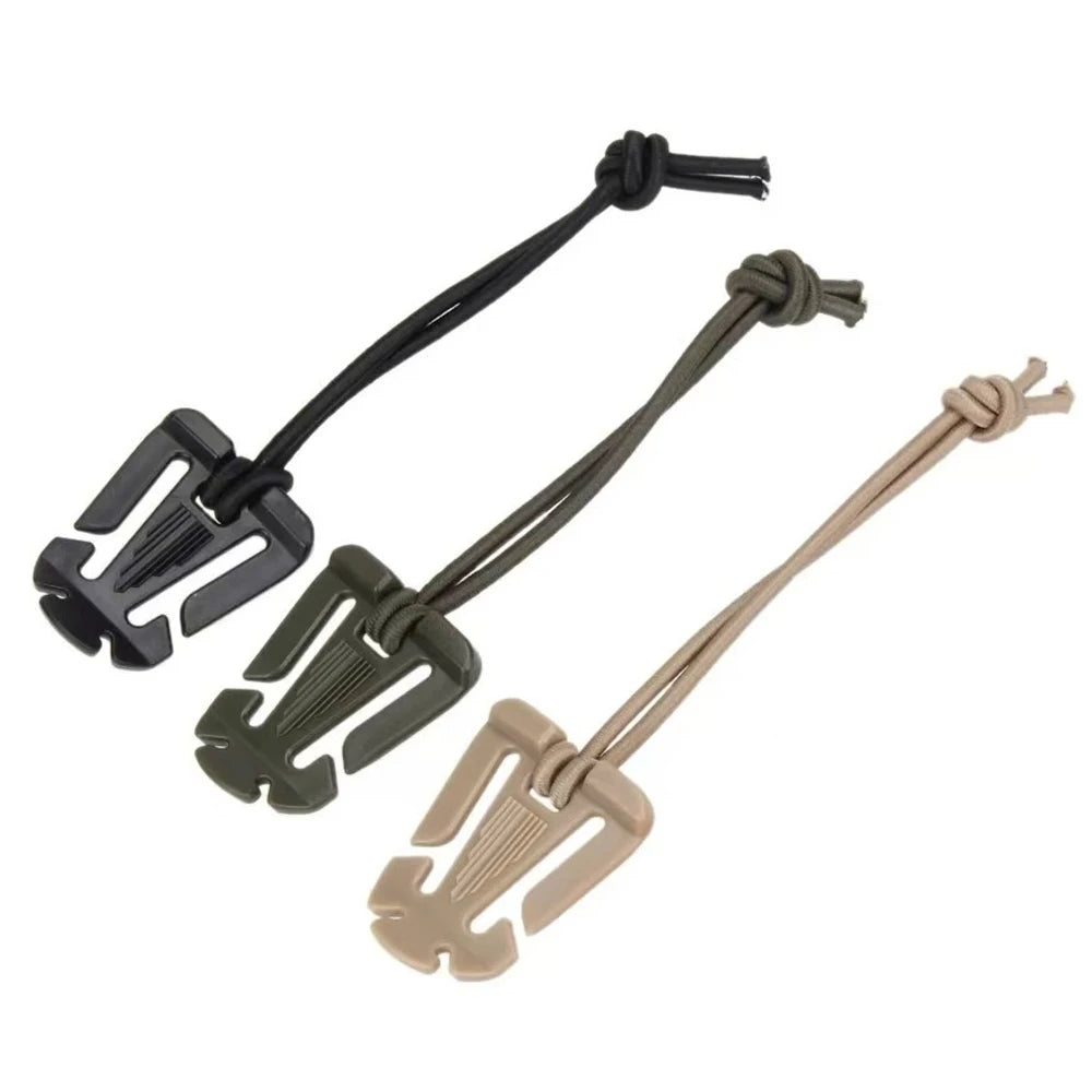 5Pcs Backpack Buckle Clamp Carabiner Survival Gear Tools Carabiner Clips Outdoor Nylon Camping Bag Hanger Hook Wild Hike
