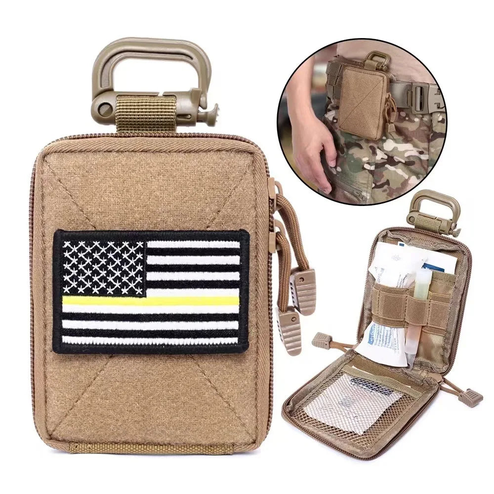 Outdoor Medical Organizer Small Molle Pouch Utility Wallet EDC Tool Bag EMT Camping Hiking Hunting Accessories Waist Pack Bags